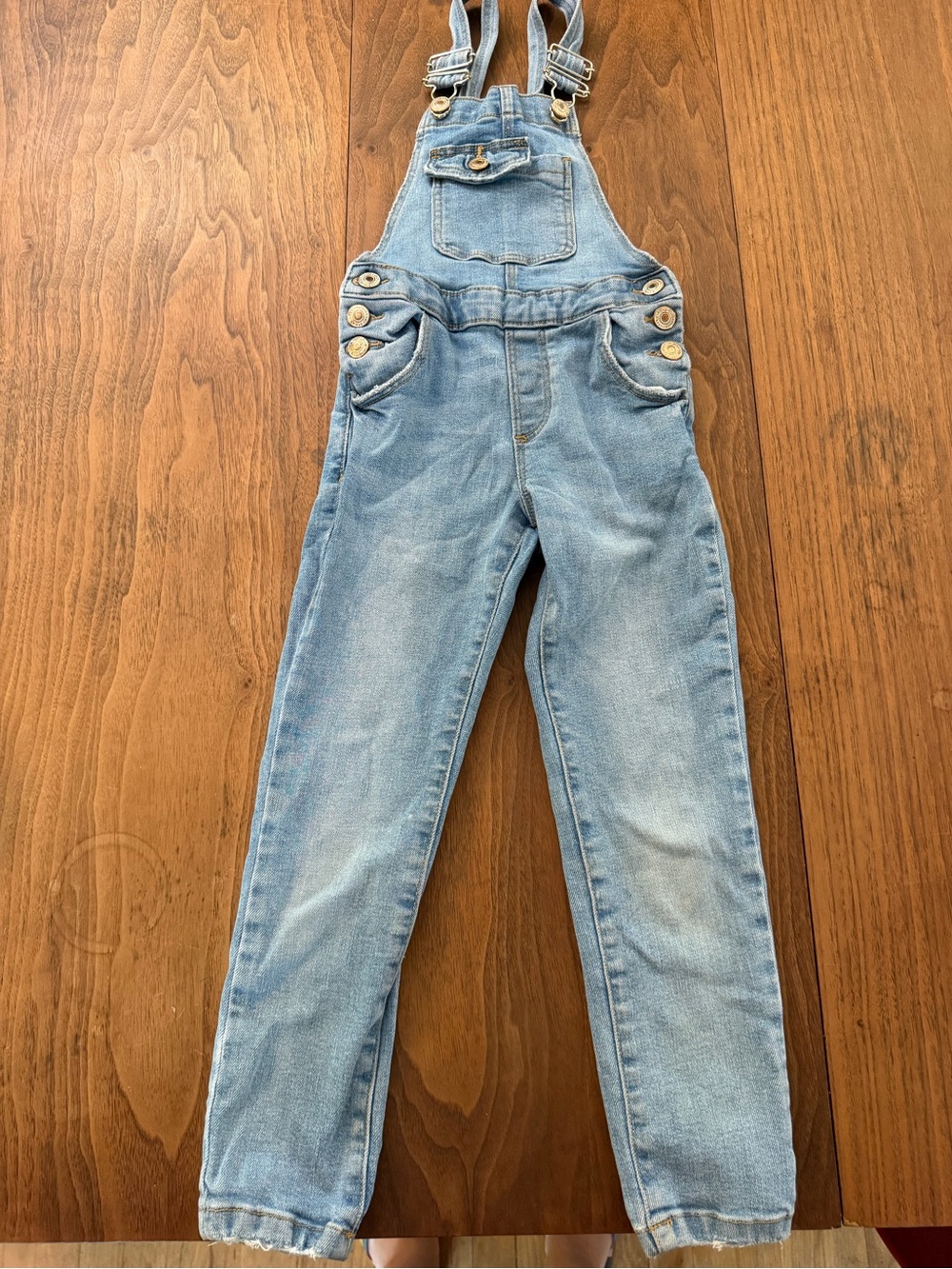 Zara Light Wash Denim Women's Overalls